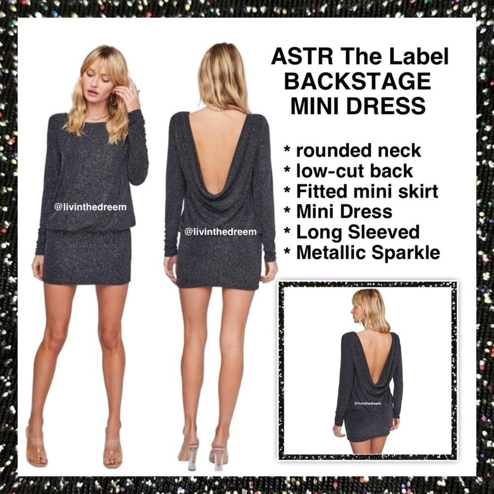 ASTR The Label BACKSTAGE MINI DRESS SZ Large $128
